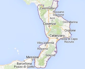 Calabria - google maps 