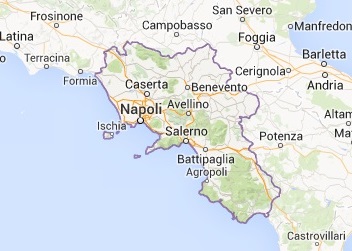 map Campania - Italy