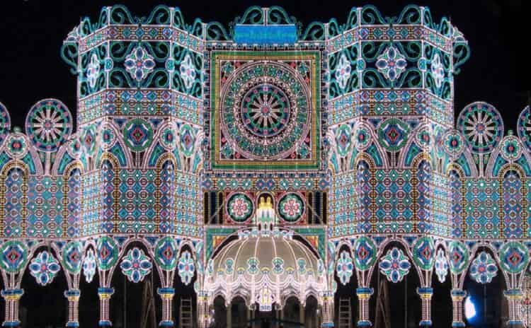 Notte delle Luci per la Festa di Santa Domenica a Scorrano, in Puglia