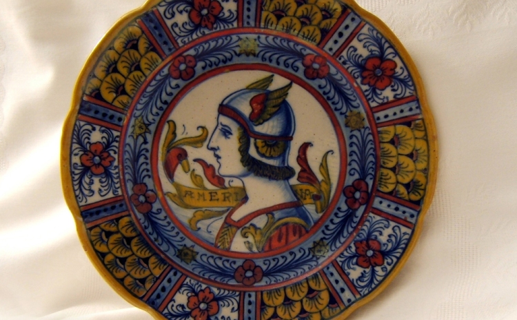 Umbria - Piatto di ceramica umbra