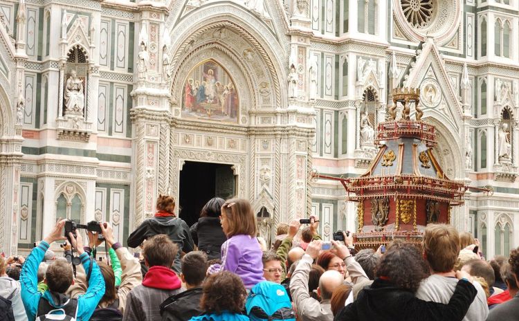 The explosion of the cart in Florence