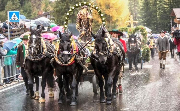 Cavalos Loiros Sorrir Prado Siusi Alpes Trentino Alto Adige Itália