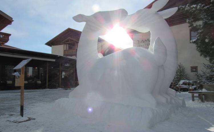 Trentino Alto Adige snow sculptures festival