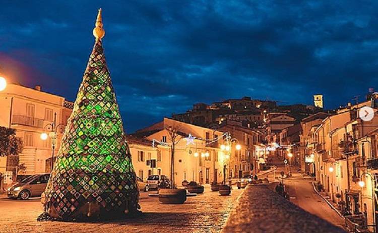 Natale a Trivento - albero uncinetto